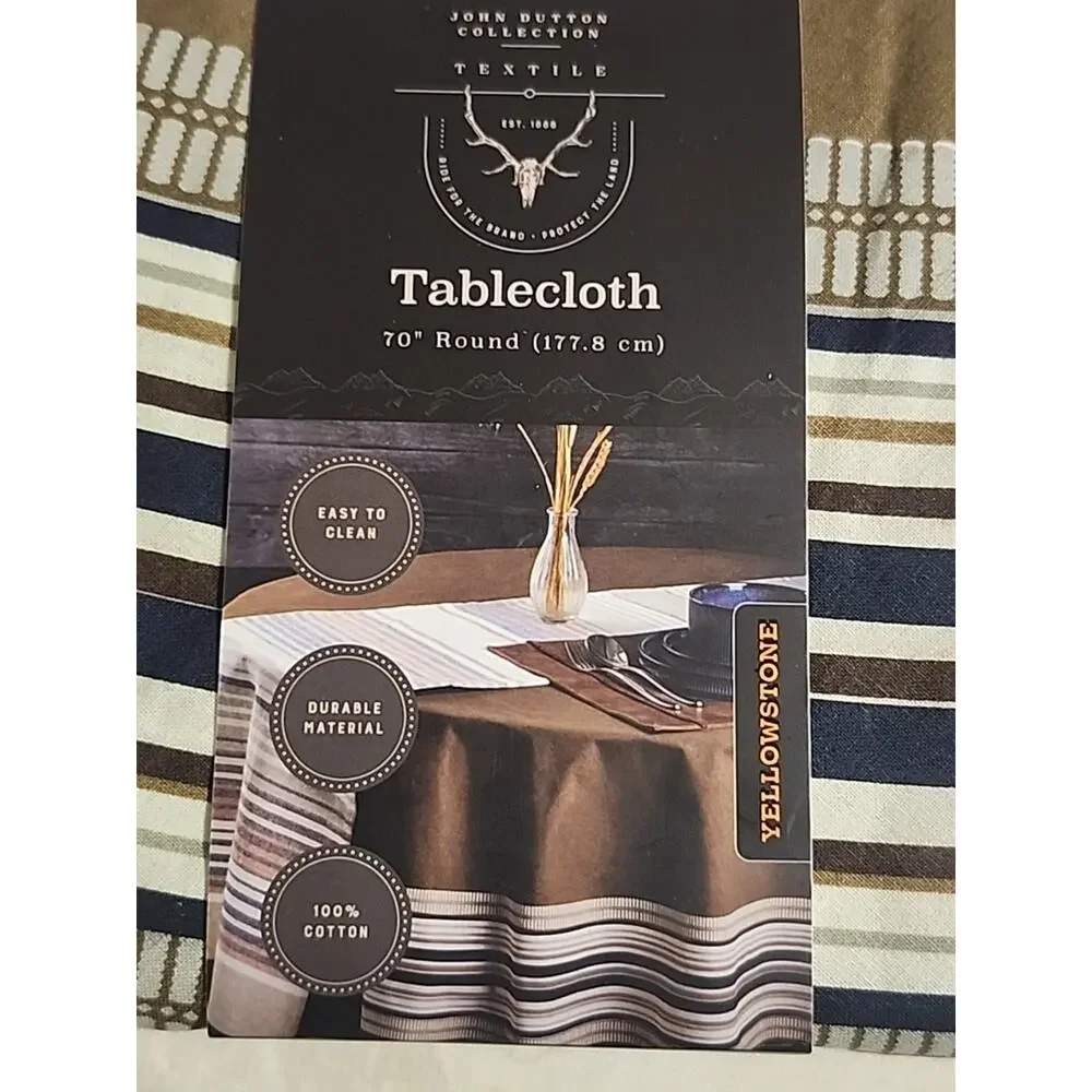 Yellowstone John Dutton Collection Textile Tablecloth 70